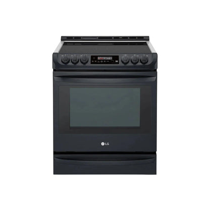 LG Ranges 30" Matte Black Stainless Steel LSE5613BM - Appliance Bazaar