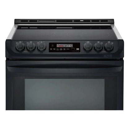 LG Ranges 30" Matte Black Stainless Steel LSE5613BM - Appliance Bazaar