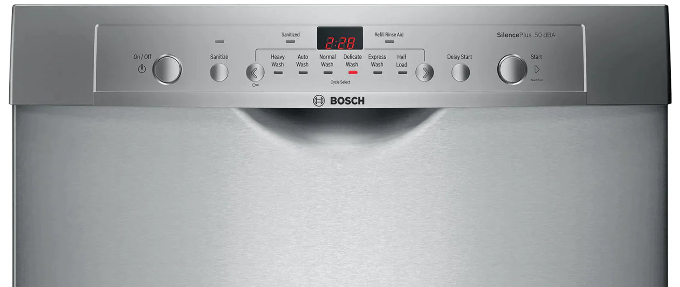 Bosch Dishwashers 24" Stainless Steel SHE3AR75UC - Appliance Bazaar