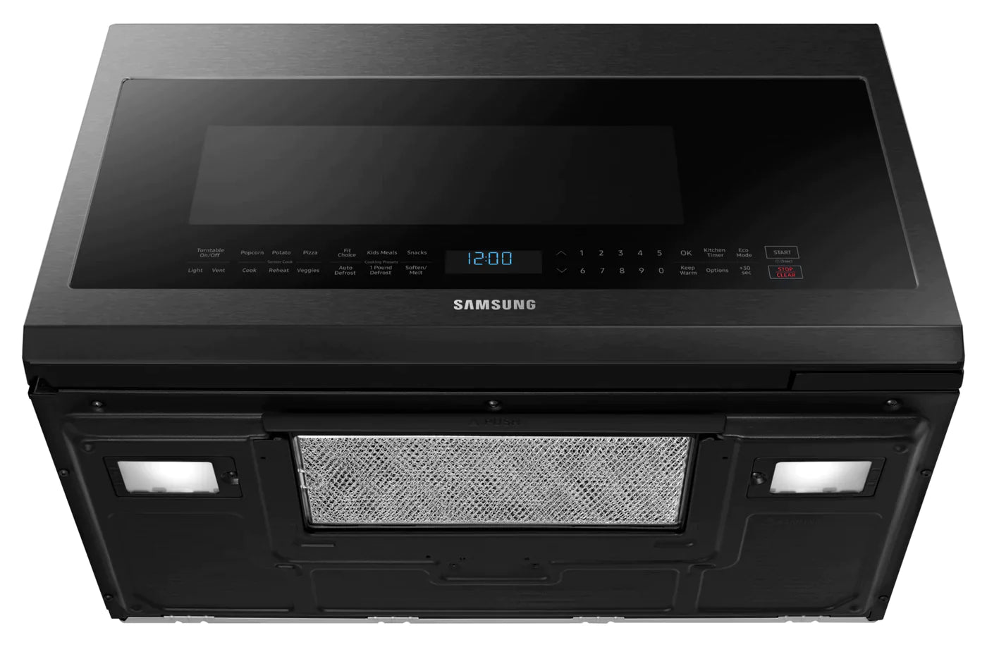 SAMSUNG Microwaves 30" Black Stainless Steel ME21M706BAG - Appliance Bazaar