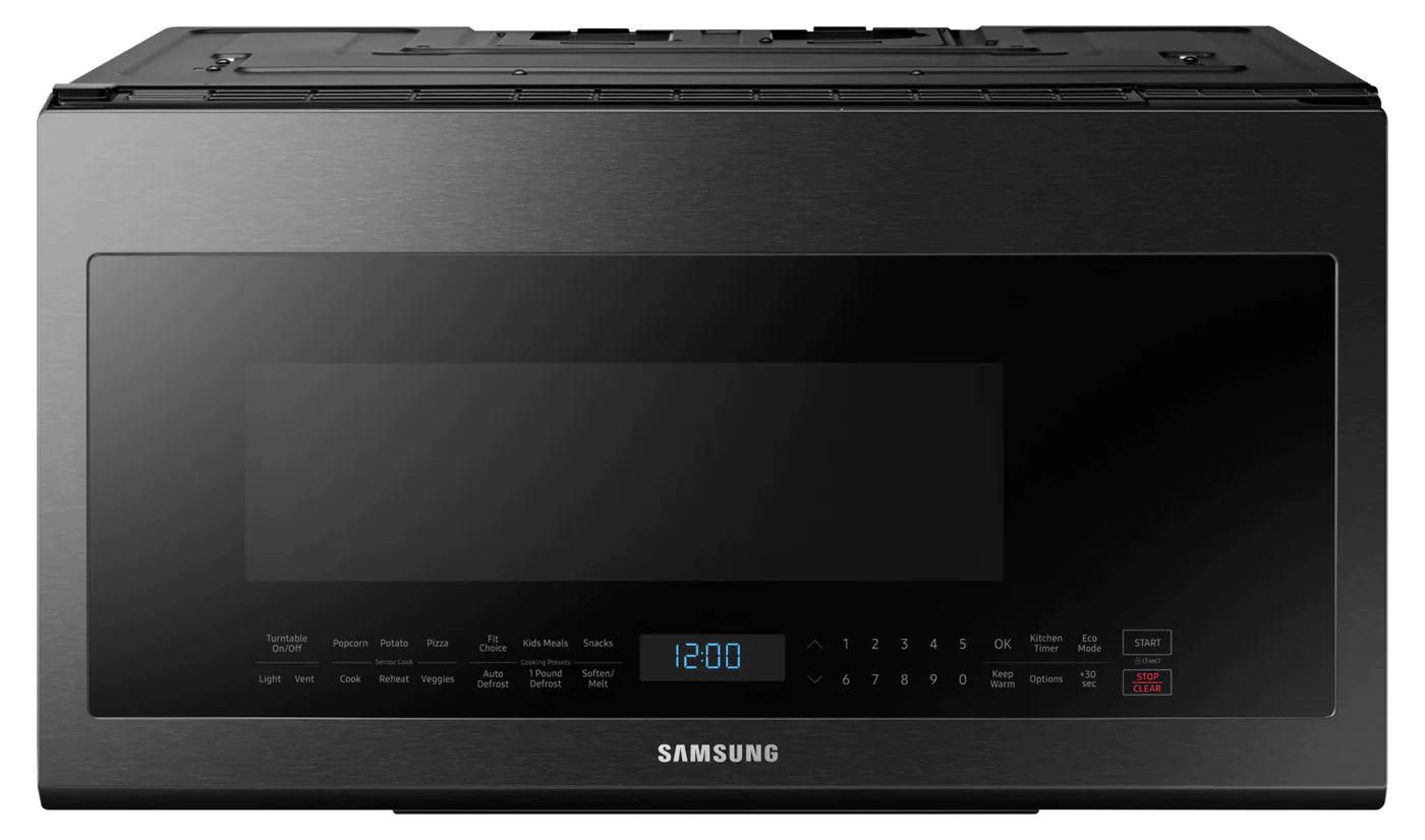 SAMSUNG Microwaves 30" Black Stainless Steel ME21M706BAG - Appliance Bazaar