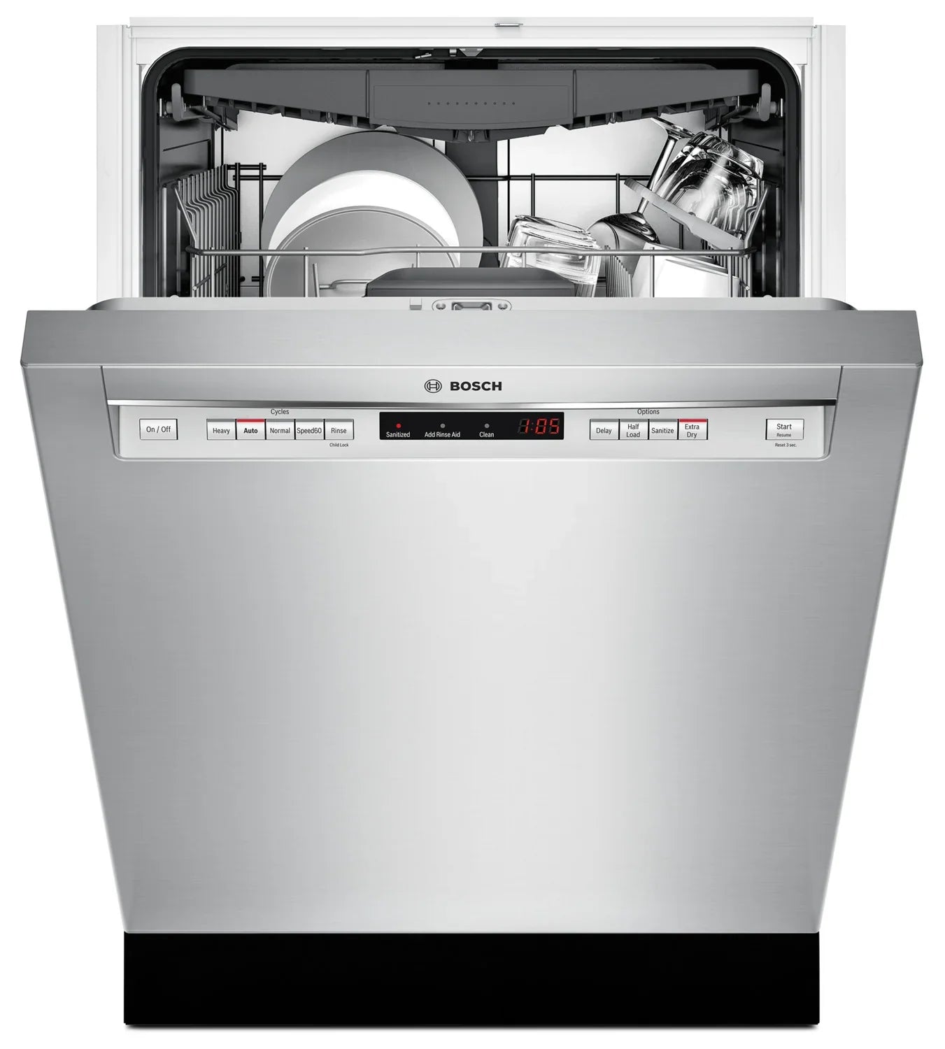 Bosch Dishwashers 24" Stainless Steel SHEM63W55N - Appliance Bazaar