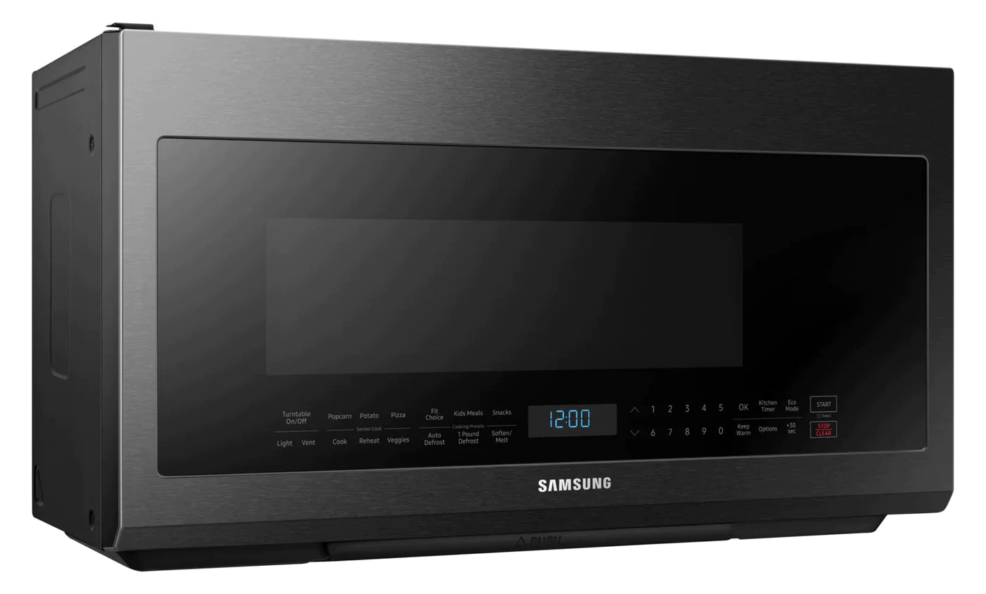 SAMSUNG Microwaves 30" Black Stainless Steel ME21M706BAG - Appliance Bazaar