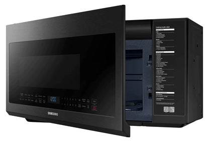 SAMSUNG Microwaves 30" Black Stainless Steel ME21M706BAG - Appliance Bazaar