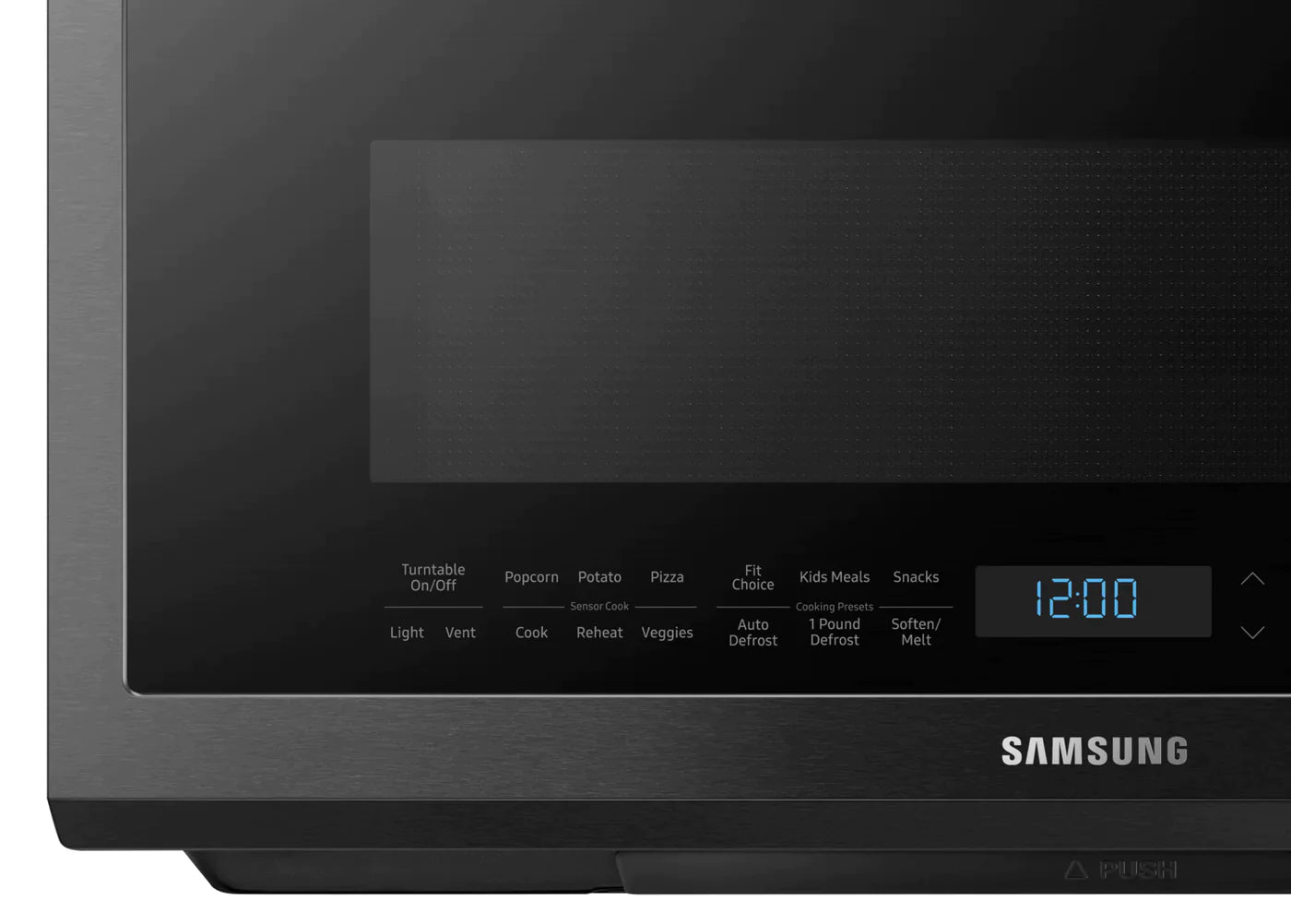 SAMSUNG Microwaves 30" Black Stainless Steel ME21M706BAG - Appliance Bazaar