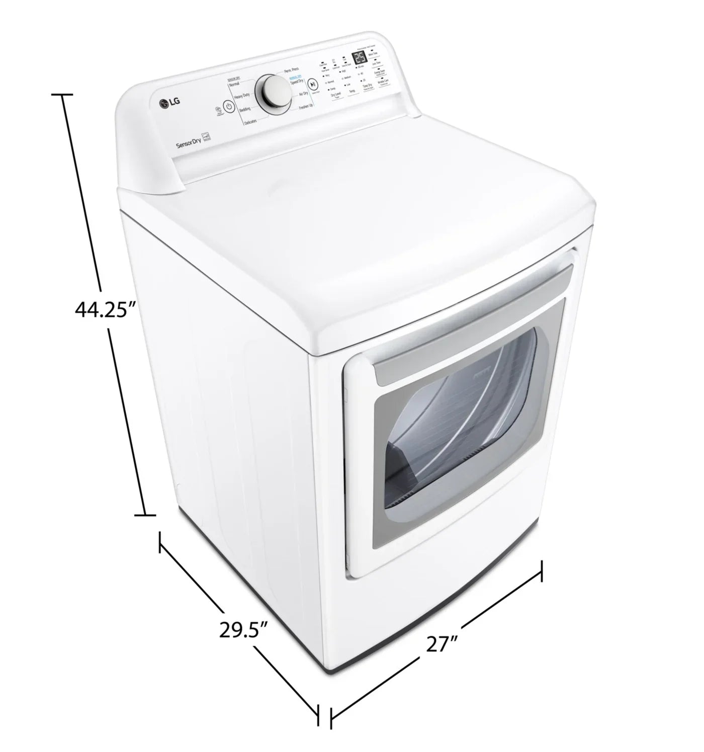 LG Dryers 27" White DLE7150W - Appliance Bazaar