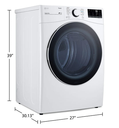 LG Dryers 27" White DLE3600W - Appliance Bazaar