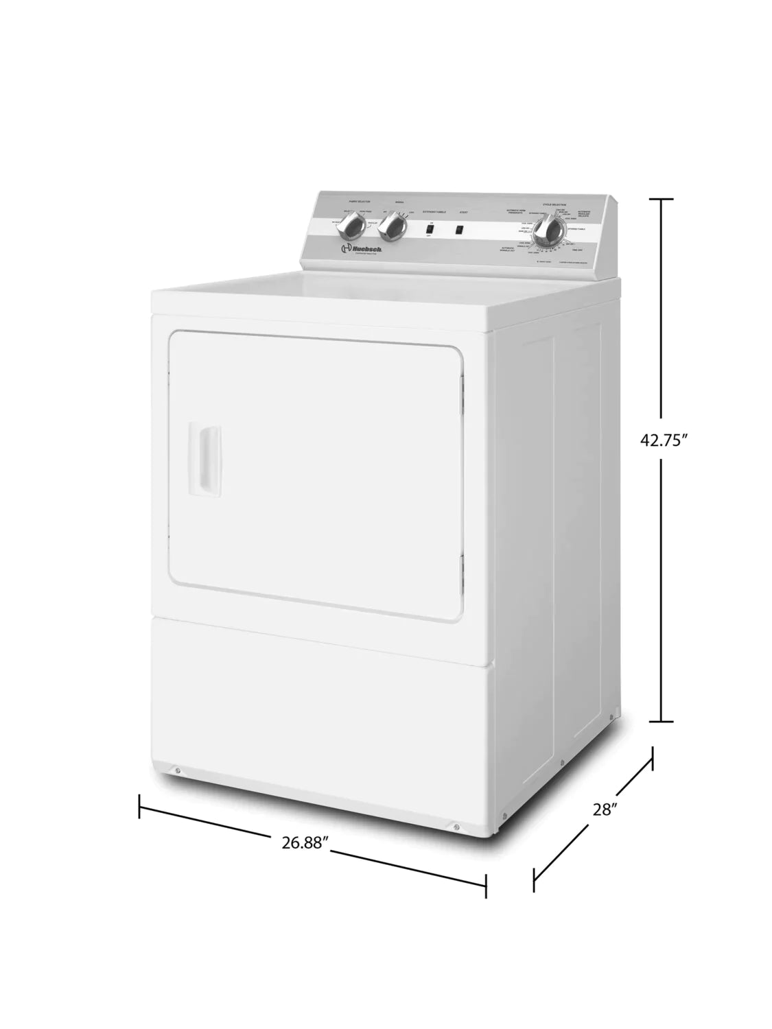 Huebsch Dryers 27" white DC5102WE - Appliance Bazaar