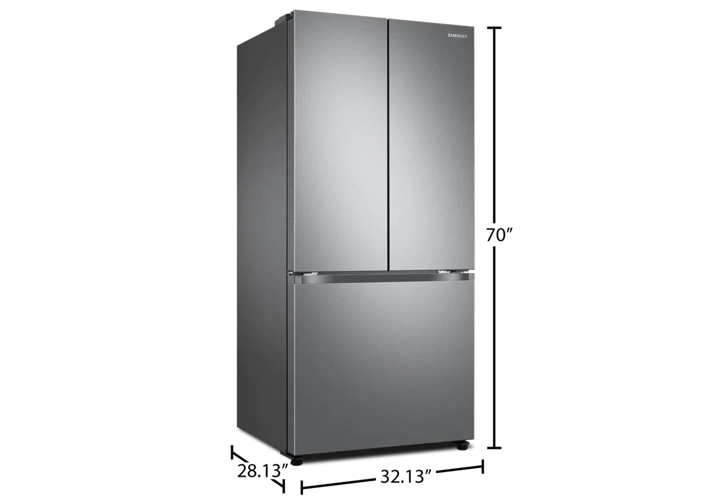 SAMSUNG Refrigerator 33" Stainless Steel RF18A5101SR - Appliance Bazaar