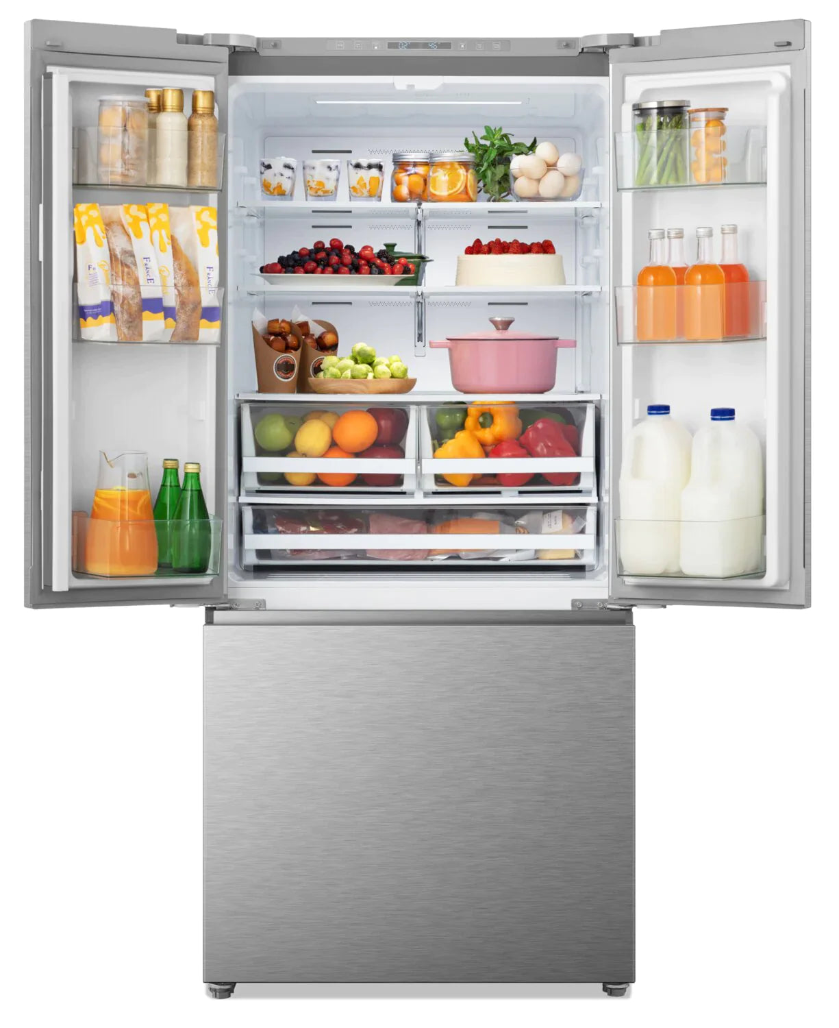 Hisense Refrigerator 30" Stainless steel RF210N6ASE - Appliance Bazaar