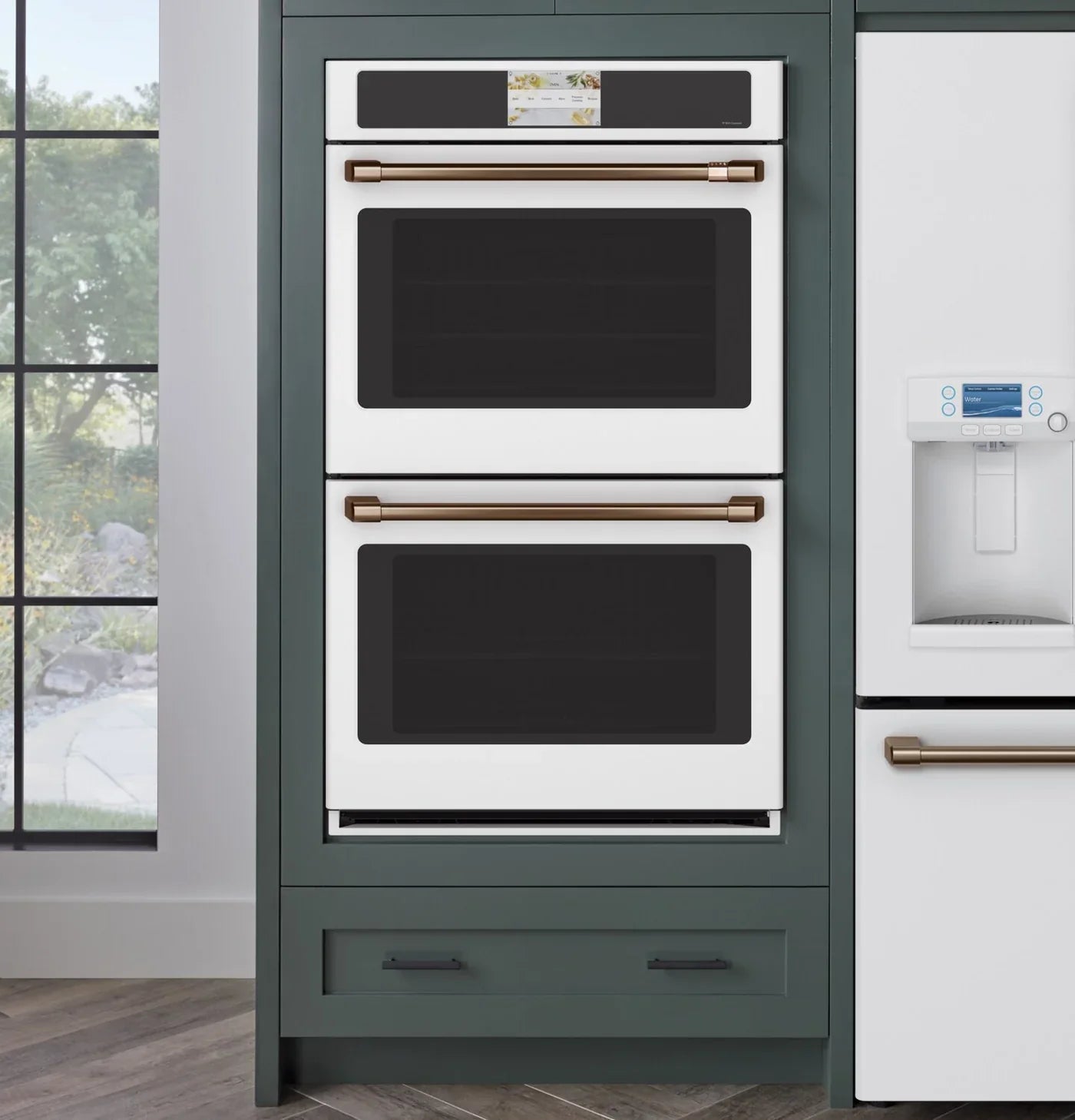 GE Wall Ovens 30" White CTD90DP4NW2 - Appliance Bazaar
