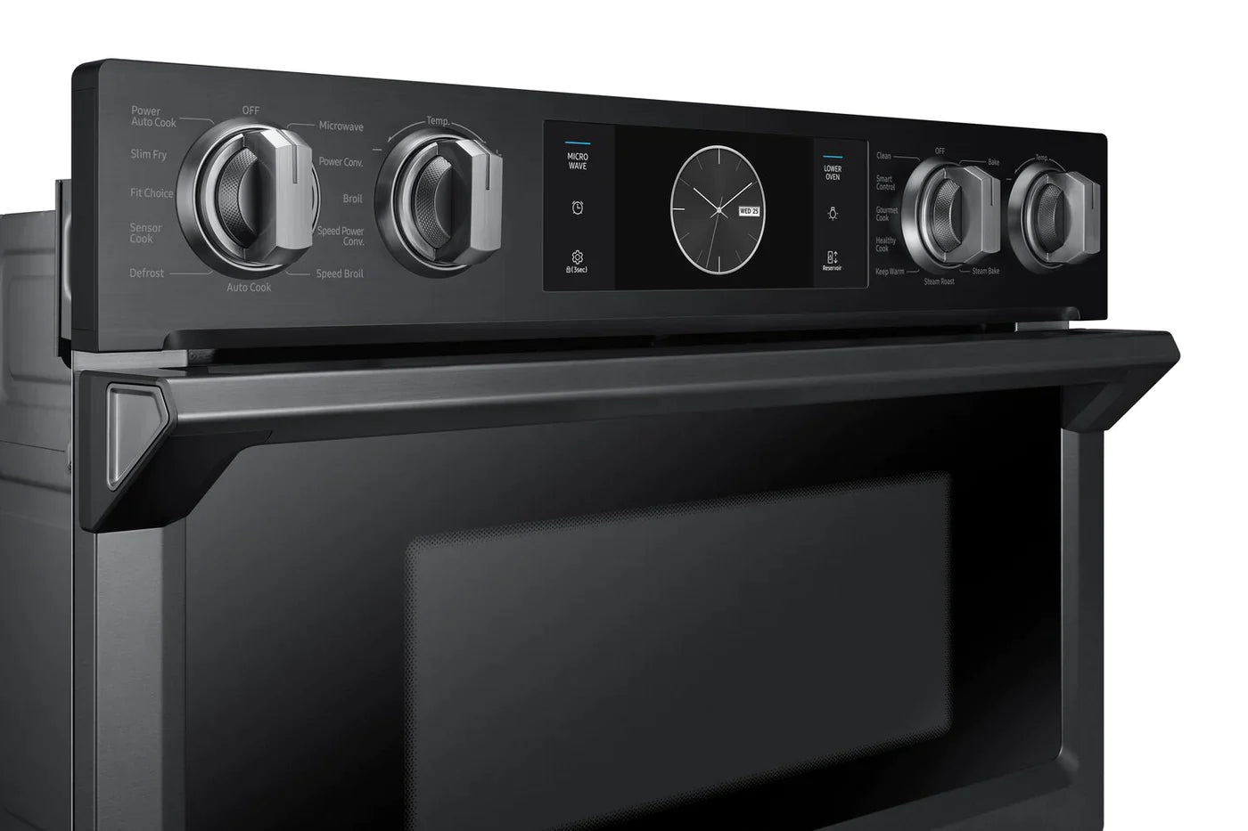 SAMSUNG Wall Ovens 30" Black Stainless Steel NQ70M7770DG - Appliance Bazaar