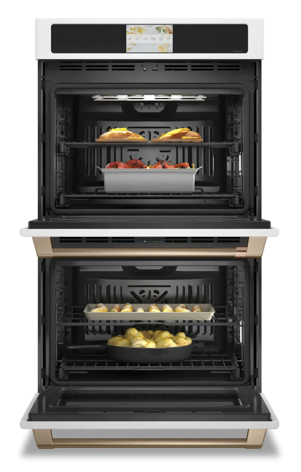 GE Wall Ovens 30" White CTD90DP4NW2 - Appliance Bazaar