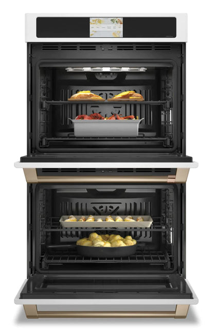 GE Wall Ovens 30" White CTD90DP4NW2 - Appliance Bazaar