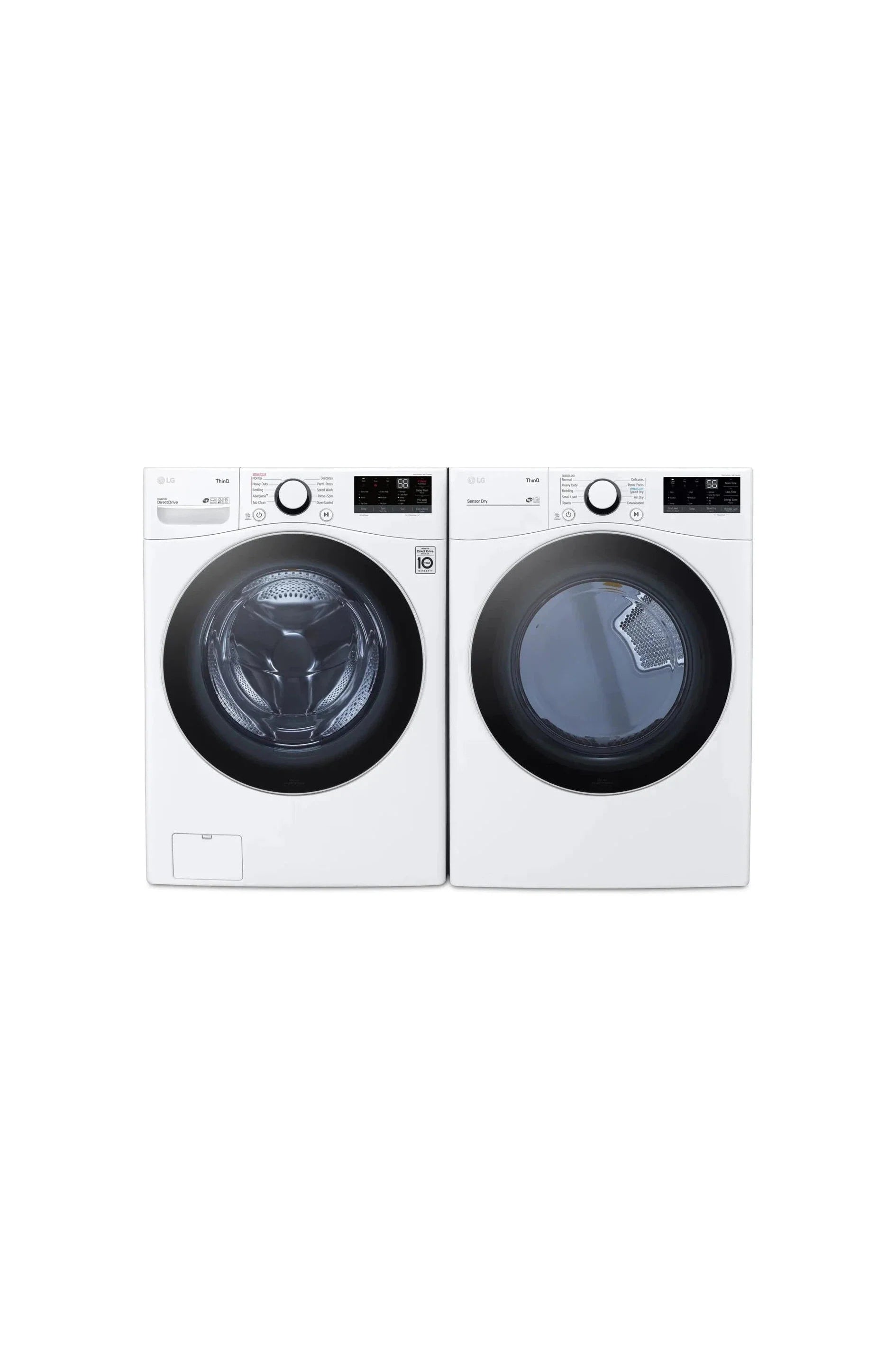 LG Washer and Dryer 27" White WM3600HWA-DLE3600W - Appliance Bazaar