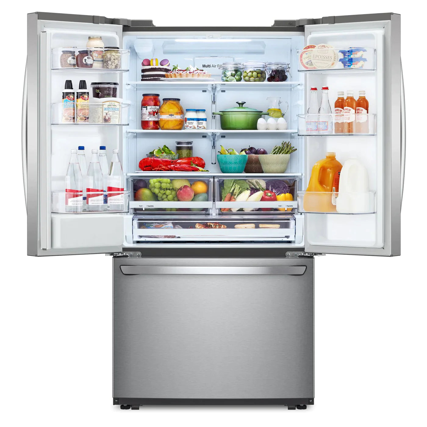 LG Refrigerator 36" Stainless Steel LRFWS2906S - Appliance Bazaar