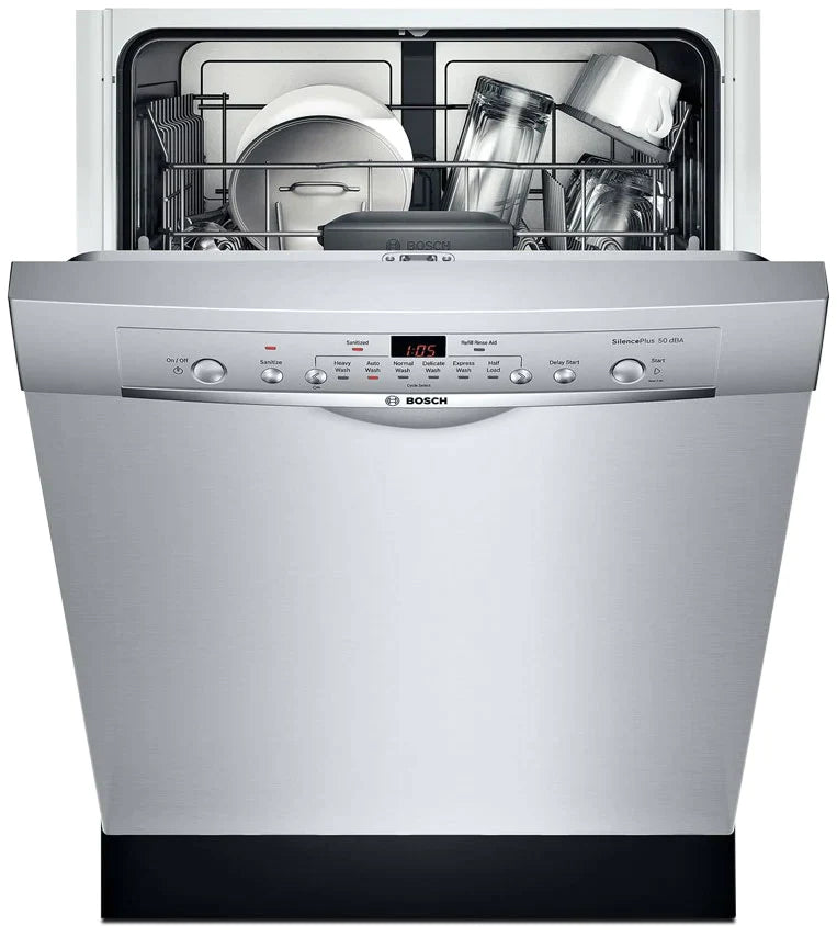 Bosch Dishwashers 24" Stainless Steel SHE3AR75UC - Appliance Bazaar